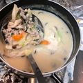 黒豆にゃんこ☆'s cooksnap of when they made 辛ウマ鶏団子の豆乳スープ.