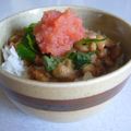 りりィさん's cooksnap of when they made 大葉でさわやか♪明太納豆丼.