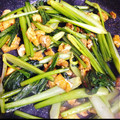 うなまんじゅ's cooksnap of when they made ♪小松菜と油あげの豆板醤炒め♪.