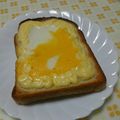 まえぽん☆'s cooksnap of when they made 朝食にこれ一枚＊たまごのせトースト.