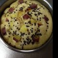 きもったまおかん's cooksnap of when they made お婆ちゃんに送るさつまいも黒糖蒸しパン★.