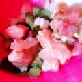 あーりんＬＯＶＥ's cooksnap of when they made クリスマスカラーの蛸とサーモンのマリネ.