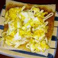 こにゃつ's cooksnap of when they made 青海苔たっぷり　お好み焼き風トースト.