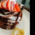 あそび玉's cooksnap of when they made 小麦粉でつくるチョコバナナパンケーキ.