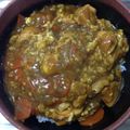 sakuyue's cooksnap of when they made 親子で作ろう☻☹ふんわり卵の親子カレー丼.