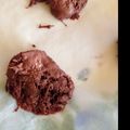 ぽむぬん's cooksnap of when they made レンジで40秒☆焼きチョコなクッキー.