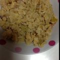 rivakina＊m's cooksnap of when they made ルクエ de 肉たま丼風チャーハン.