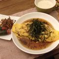 manma555's cooksnap of when they made 和風あんかけ♪納豆オムライス.
