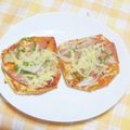 かふぇmomo's cooksnap of when they made 忙しい朝のお助け！トースターdeピザパン.