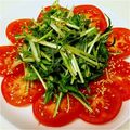 ひぃふぅまま's cooksnap of when they made ゴマ香る♪トマトと水菜のサラダ.