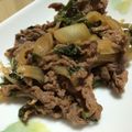himawari。's cooksnap of when they made 牛肉の青じそ炒め.
