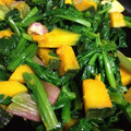 やちくそかおる's cooksnap of when they made ☆ほうれん草と南瓜のにんにく醤油炒め☆.