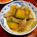 ラダー's cooksnap of when they made かぼちゃ、挽肉、玉葱の炒め物.