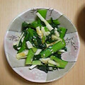 ソルシエ's cooksnap of when they made 大根菜と長芋の からしゴマ酢みそ和え.