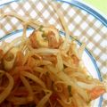 しょうがチューブ's cooksnap of when they made もやしピーマンちくわのめんつゆケチャ炒め.