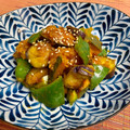 島子☆'s cooksnap of when they made かぼちゃとナスの甘酢じょうゆ.