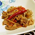 hitttttmin's cooksnap of when they made ゴボウとシメジたっぷりの牛肉甘辛煮.