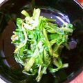 anchobisan's cooksnap of when they made 春の味✿せりのわさび醤油和え✿.