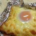 まーきー♪'s cooksnap of when they made 簡単！美味しいチーズエッグトースト.