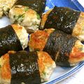 kochitan's cooksnap of when they made 鶏ミンチとレンコンの磯辺揚げ.