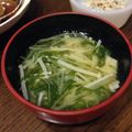 masaniko's cooksnap of when they made ❤水菜とエノキのお味噌汁❤.