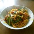 本日のレシピ's cooksnap of when they made ピリ辛★焼きうどん.