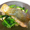 shell957's cooksnap of when they made 鮭と小松菜のバター炒め.
