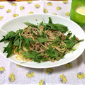 マカロニ屋's cooksnap of when they made ツナと水菜のお手軽和風スパ.