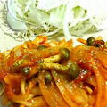 nyanta614's cooksnap of when they made チキンときのこのトマト煮込み.