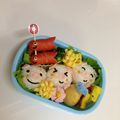 ミファソ's cooksnap of when they made キャラ弁！ブタさんの弁当！.