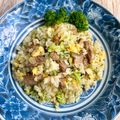 悠LOVE航's cooksnap of when they made ブロッコリーと焼豚のチャーハン.