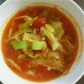 シヘ8610's cooksnap of when they made スタミナ☆トマト餃子スープ.