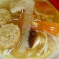ＲＩＥ45's cooksnap of when they made 肉だんごと春雨の中華スープ.