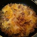 めろんぐまん's cooksnap of when they made 時短◆挽肉とキャベツ、白菜の卵とじ◆節約.