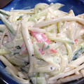 コタちょん's cooksnap of when they made 簡単*きゅうりとカニカマとえのきのマヨ酢.