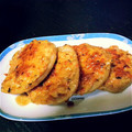ずーるっく's cooksnap of when they made れんこんのつくね乗せ照り焼き.