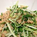 まめみ18's cooksnap of when they made 簡単!!!水菜とﾂﾅのおひたし★.