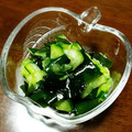 R☺SMILE's cooksnap of when they made きゅうりとわかめの酢の物.
