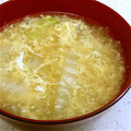 はっすぅ♪'s cooksnap of when they made 白菜と卵の中華スープ.