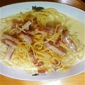 yuccov3v's cooksnap of when they made 家でも簡単、クリーミーなカルボナーラ.