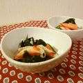 ローズレース's cooksnap of when they made ワカメとカニカマのポン酢和え.