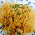 どもプリ's cooksnap of when they made 220Kcal☆糸コンのトマトクリーム.