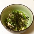 ☆こまっと☆'s cooksnap of when they made 豆腐と水菜のゴマ＆シソ和えサラダ.