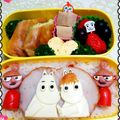 ♡yukinko♡'s cooksnap of when they made リトルミィとスナフキン簡単キャラ弁おかず.