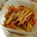 shizuとreo's cooksnap of when they made もったいない！大根と人参の皮かわキンピラ.