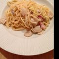 spitze's cooksnap of when they made 鍋１つで作るクリームスパゲティー.