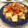 ふなここ's cooksnap of when they made 高野豆腐の唐揚げねぎトマトソース.