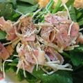 karaike's cooksnap of when they made サラダほうれん草のカリカリベーコン乗せ.
