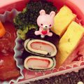 nococokuu's cooksnap of when they made お弁当のすき間に☆くるくるカニカマ.