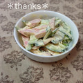 ひぃこ＊'s cooksnap of when they made キュウリと魚肉ソーセージのマヨ和え.